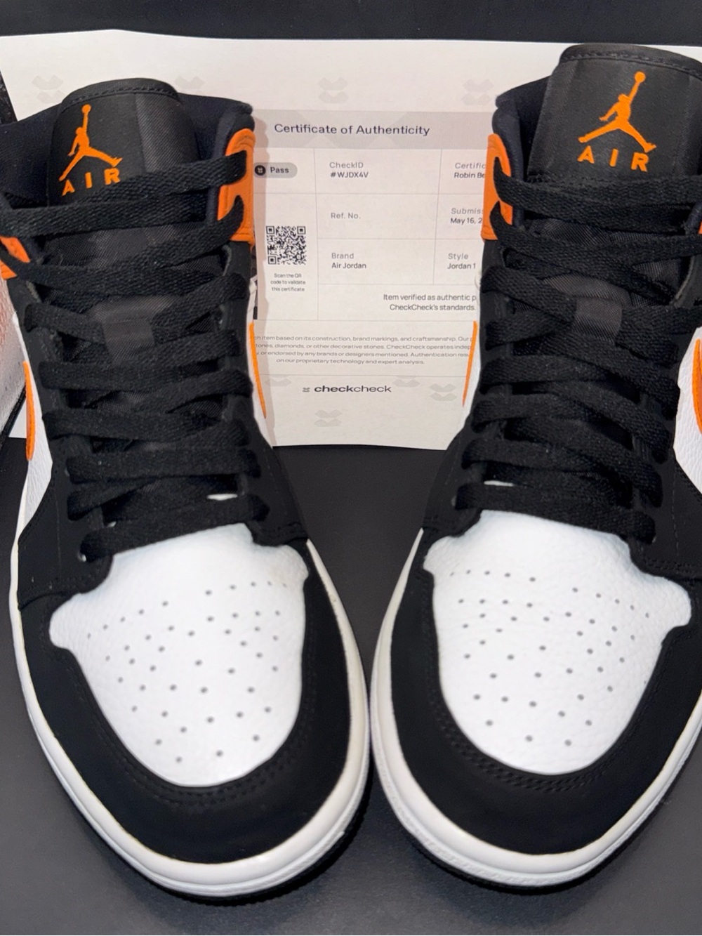 Size 8 - Air Jordan 1 Mid Shattered Backboard, 554724-058, Very Clean, No Box
